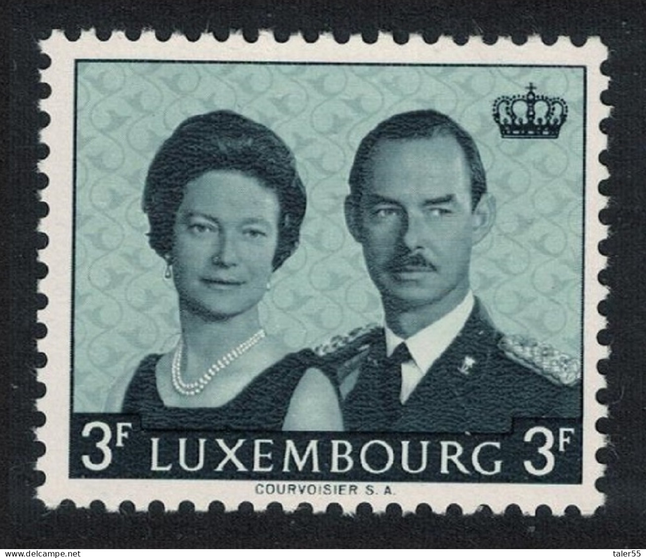 Luxembourg Accession Of Grand Duke Jean 3f. 1964 MNH SG#748 MI#701 - Unused Stamps