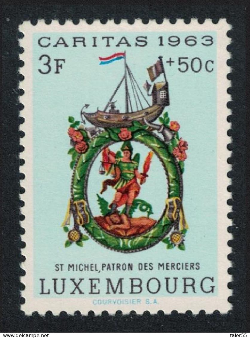 Luxembourg St Michel Patron Saint Of Haberdashers 1964 MNH SG#737 MI#687 - Ongebruikt