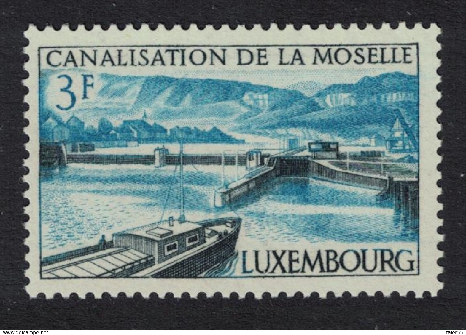 Luxembourg Ships Boats Moselle Canal 1964 MNH SG#743 - Nuevos