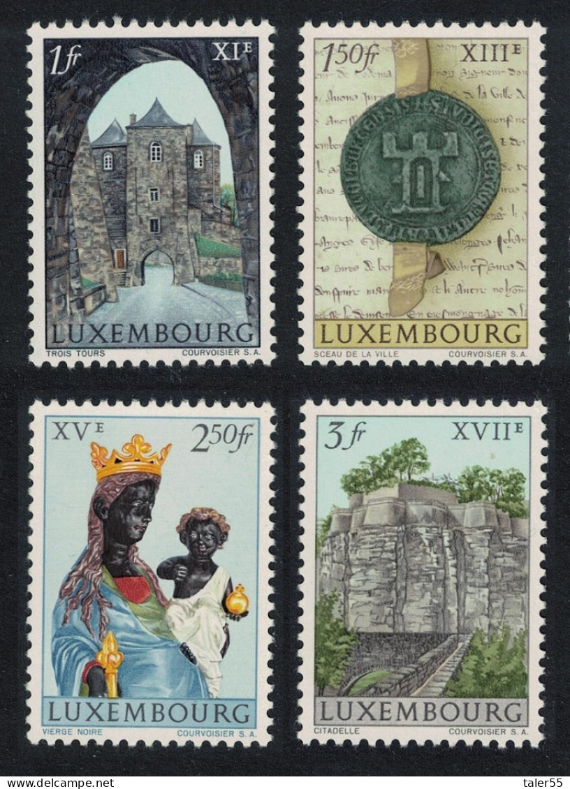 Luxembourg Millenary Of City Of Luxembourg 4v Vert 1963 MNH SG#723-726 - Neufs