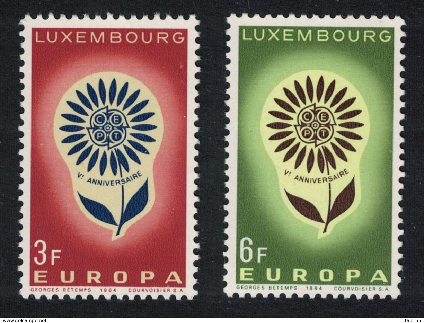 Luxembourg Flower Europa 2v 1964 MNH SG#744-745 MI#697-698 - Nuovi