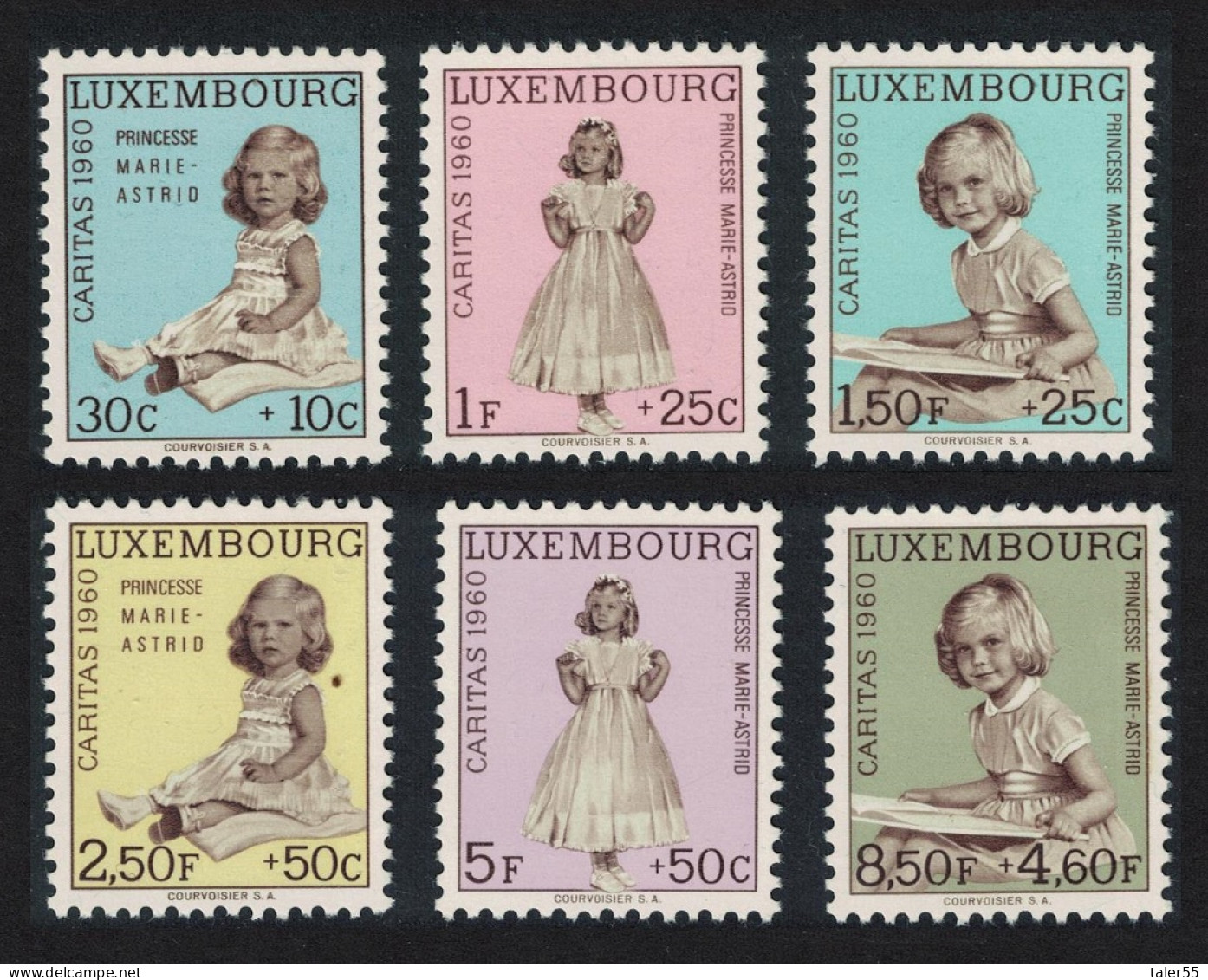 Luxembourg Princess Marie-Astrid 6v 1960 MNH SG#685-690 MI#631-636 - Ungebraucht