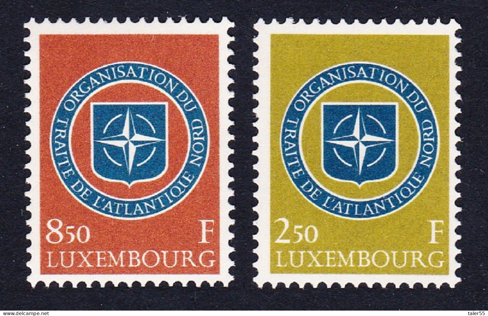 Luxembourg NATO 10th Anniversary 2v 1959 MNH SG#654-655 MI#604-605 Sc#349-350 - Neufs