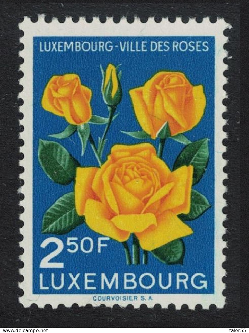 Luxembourg Yellow Roses 2f.50 Flower Show 1956 MNH SG#603 MI#549 - Neufs