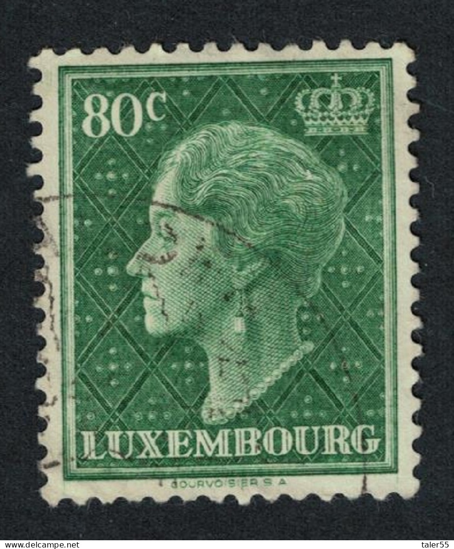 Luxembourg Grand Duchess Charlotte 80c 1948 Canc SG#517 - Used Stamps