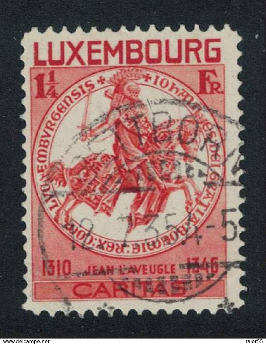 Luxembourg Arms Of John The Blind 1¼Fr T1 1934 Canc SG#322 MI#263 - Oblitérés