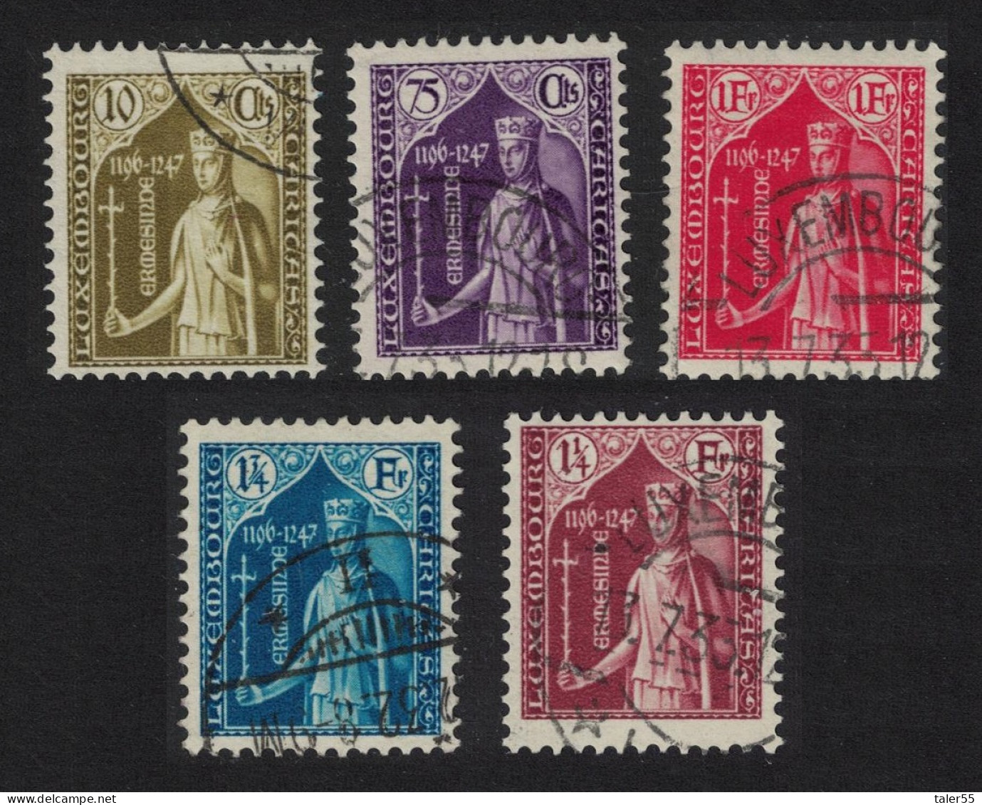 Luxembourg Countess Ermesinde Child Welfare 5v 1932 Canc SG#307-311 MI#245-249 - Gebraucht