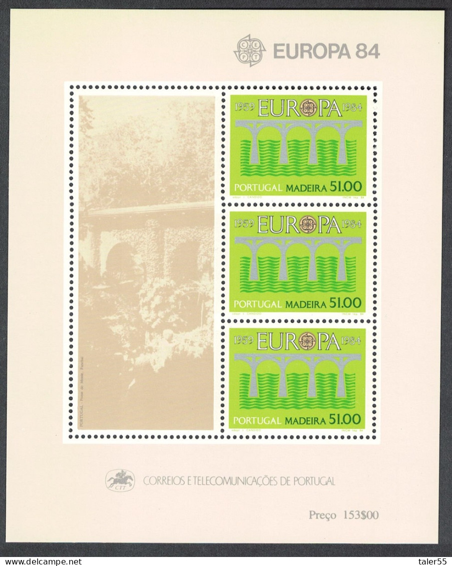 Madeira Bridge Europa CEPT MS 1984 MNH SG#MS207 - Madeira