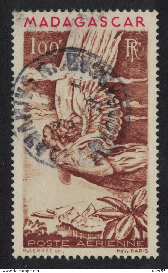 Madagascar Icarus FAMOUS STAMP 1946 Canc SG#316 Sc#C52 - Madagascar (1960-...)