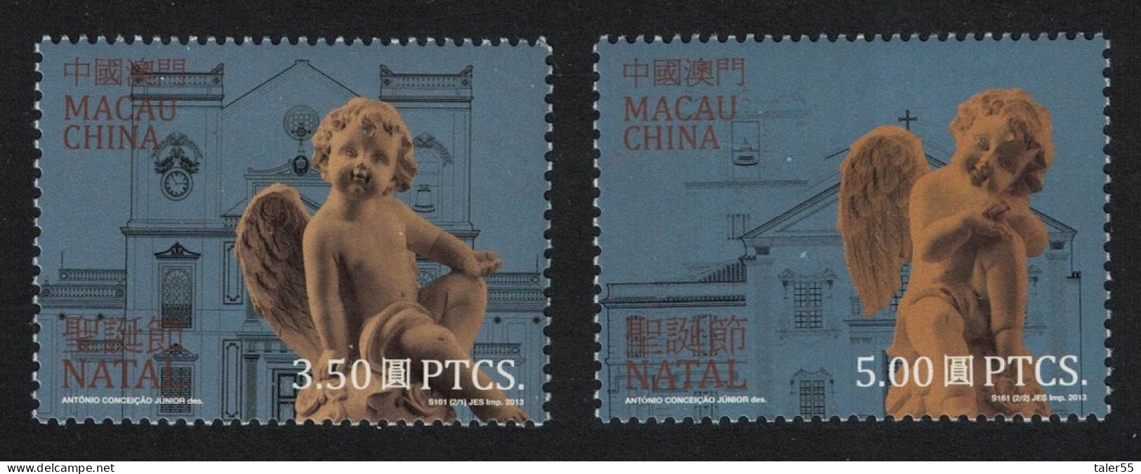 Macao Macau Angels Christmas 2v 2013 MNH SG#1939-1940 - Ongebruikt