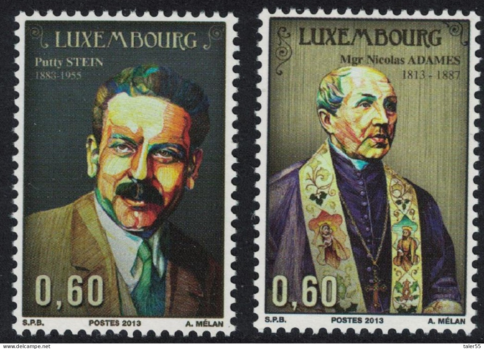 Luxembourg Personalities 2v 2013 MNH SG#1970-1971 - Ongebruikt