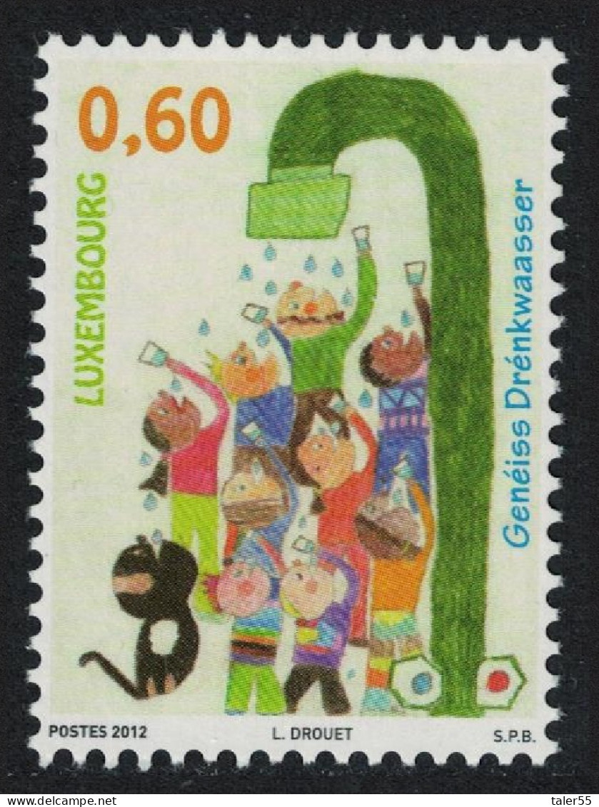 Luxembourg 'Crowd And Stand Pipe' Painting By Lisa Drouet 2012 MNH SG#1951 - Unused Stamps