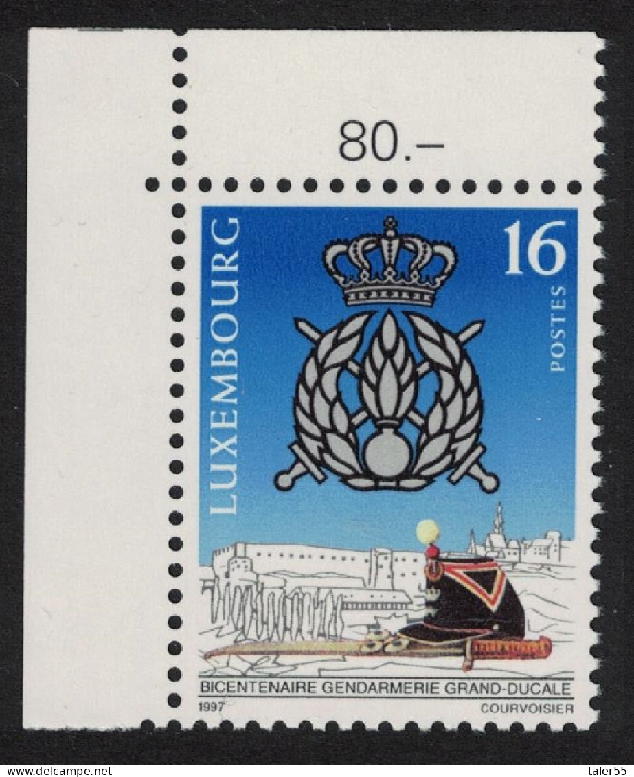 Luxembourg Grand Ducal Gendarmerie Corps Corner 1997 MNH SG#1444 MI#1420 - Nuevos