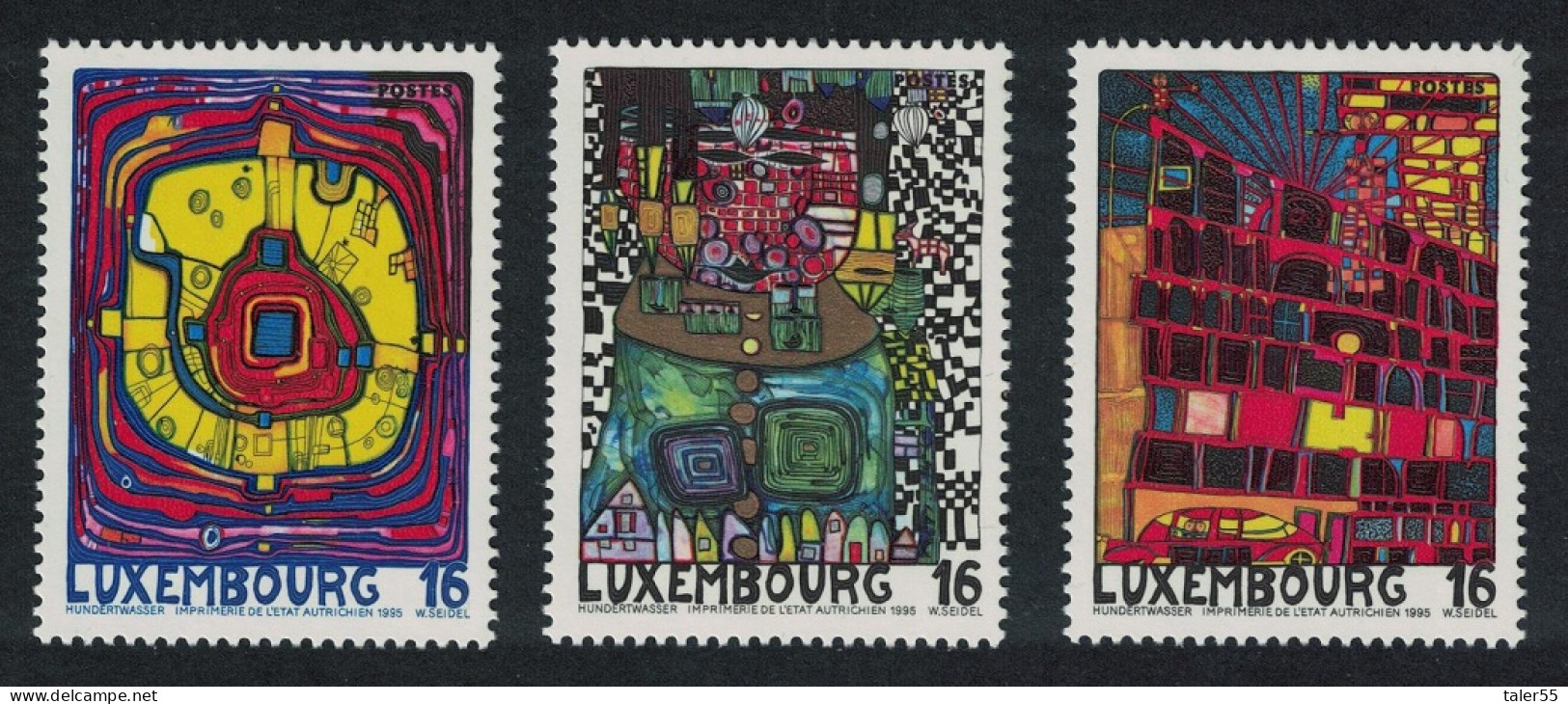 Luxembourg European City Of Culture 3v 1995 MNH SG#1387-1389 MI#1360-1362 - Unused Stamps
