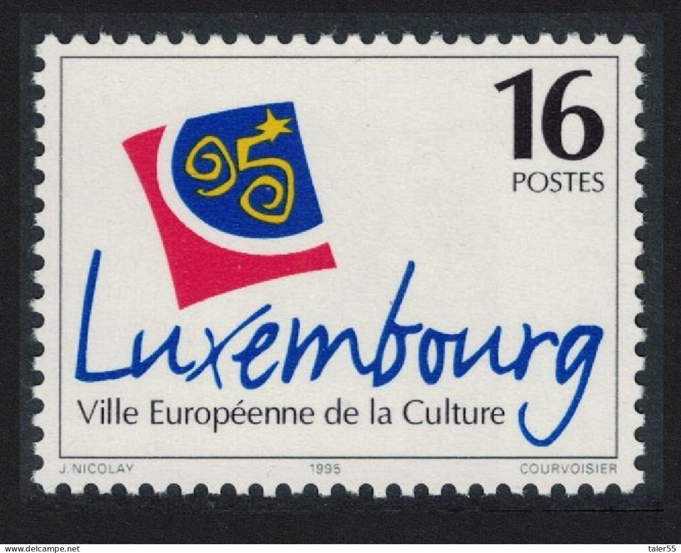 Luxembourg European City Of Culture Emblem 1995 MNH SG#1394 MI#1367 - Ungebraucht