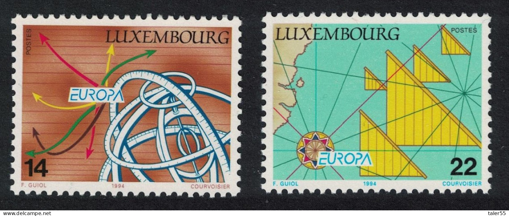 Luxembourg Great Discoveries Europa CEPT 2v 1994 MNH SG#1373-1374 MI#1340-1341 - Nuevos