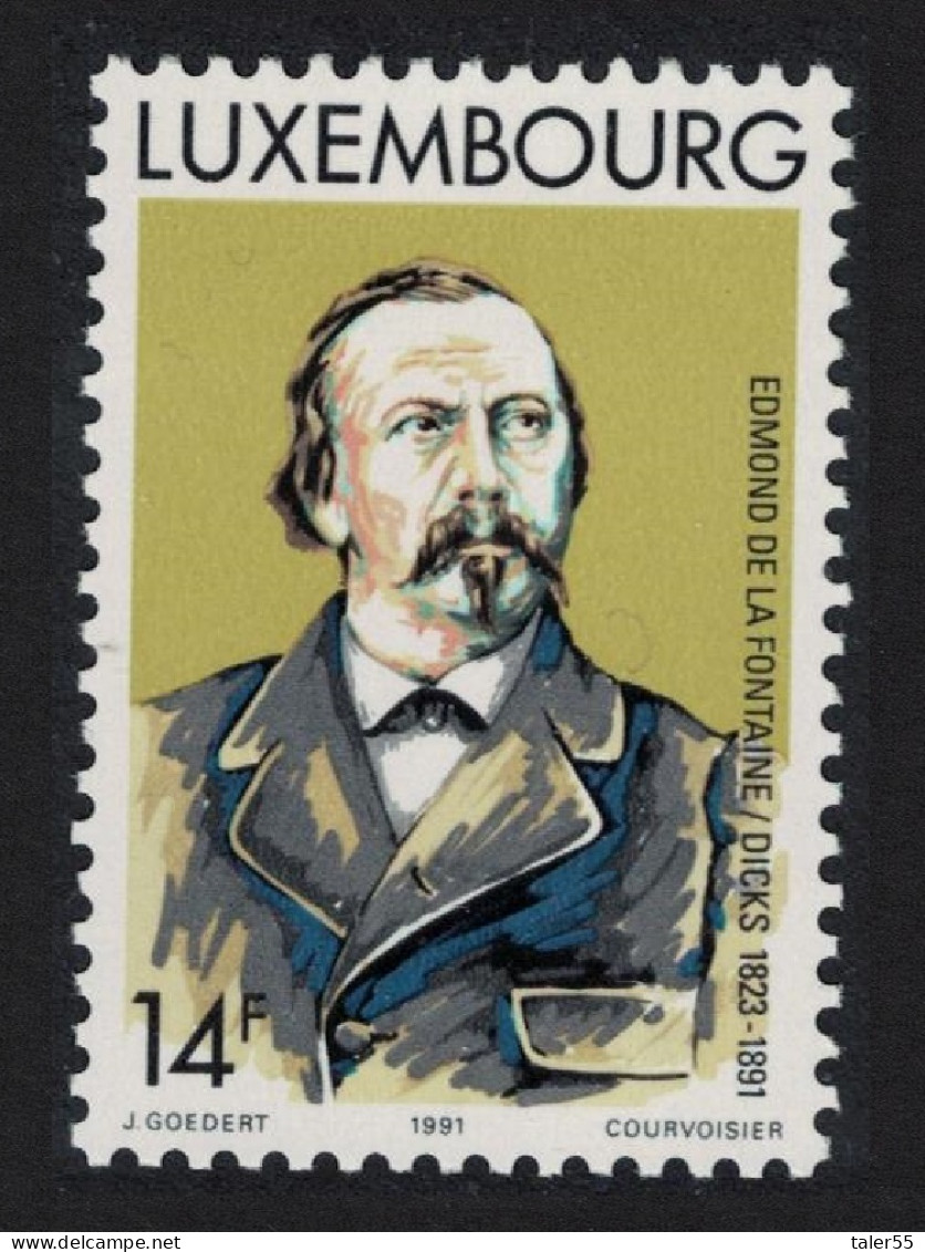 Luxembourg Edmond De La Fontaine 'Dicks' Poet 1991 MNH SG#1292 MI#1275 - Ongebruikt