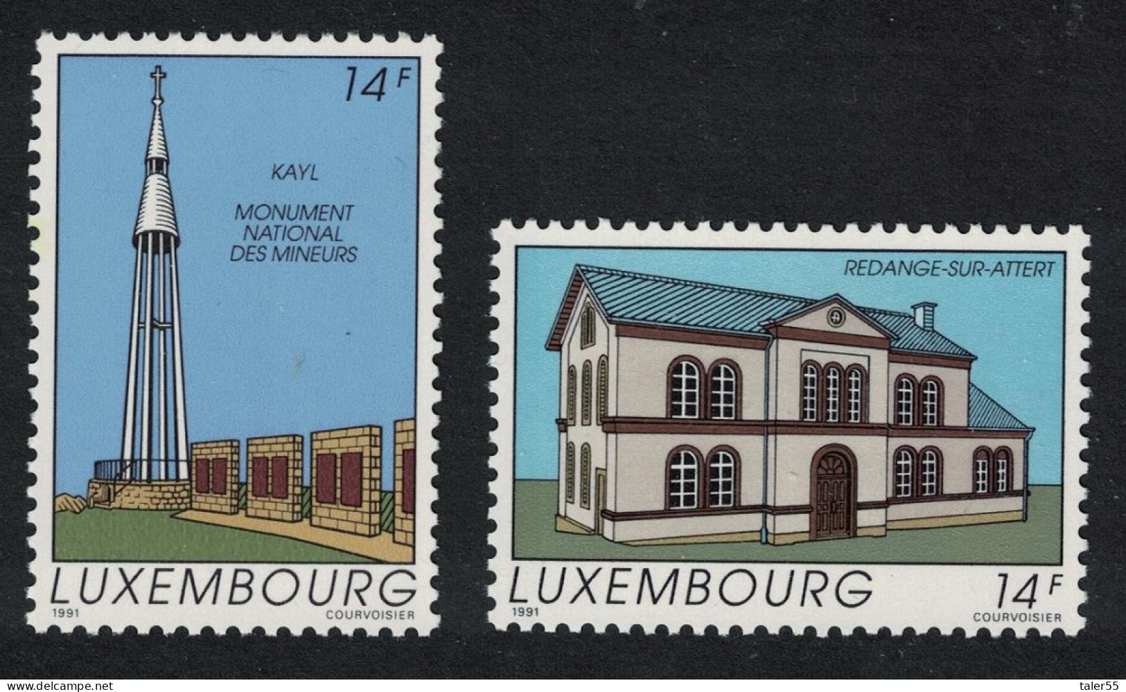 Luxembourg Tourism 2v 1991 MNH SG#1294-1295 MI#1273-1274 - Ungebraucht