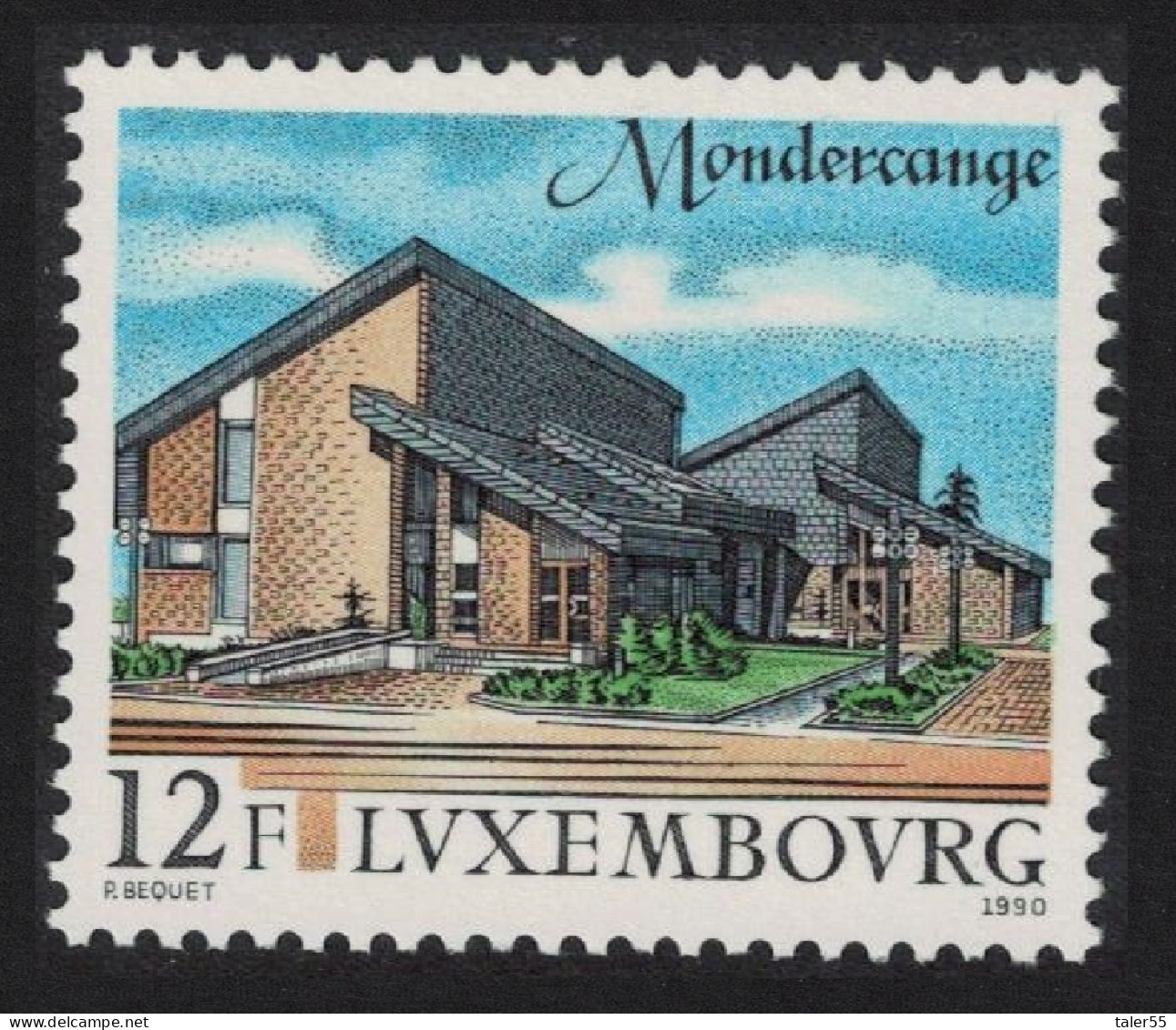 Luxembourg Mondercange Administrative Offices 1990 MNH SG#1275-1276 MI#1251 - Neufs