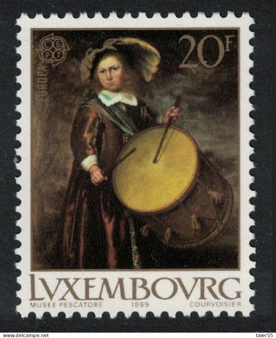 Luxembourg 'Child With Drum' Painting 1989 MNH SG#1251 MI#1220 - Unused Stamps