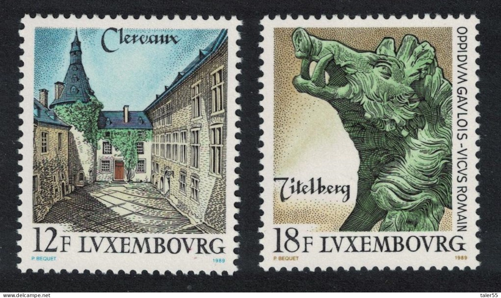 Luxembourg Tourism 2v 1989 MNH SG#1254-1255 MI#1230-1231 - Ungebraucht