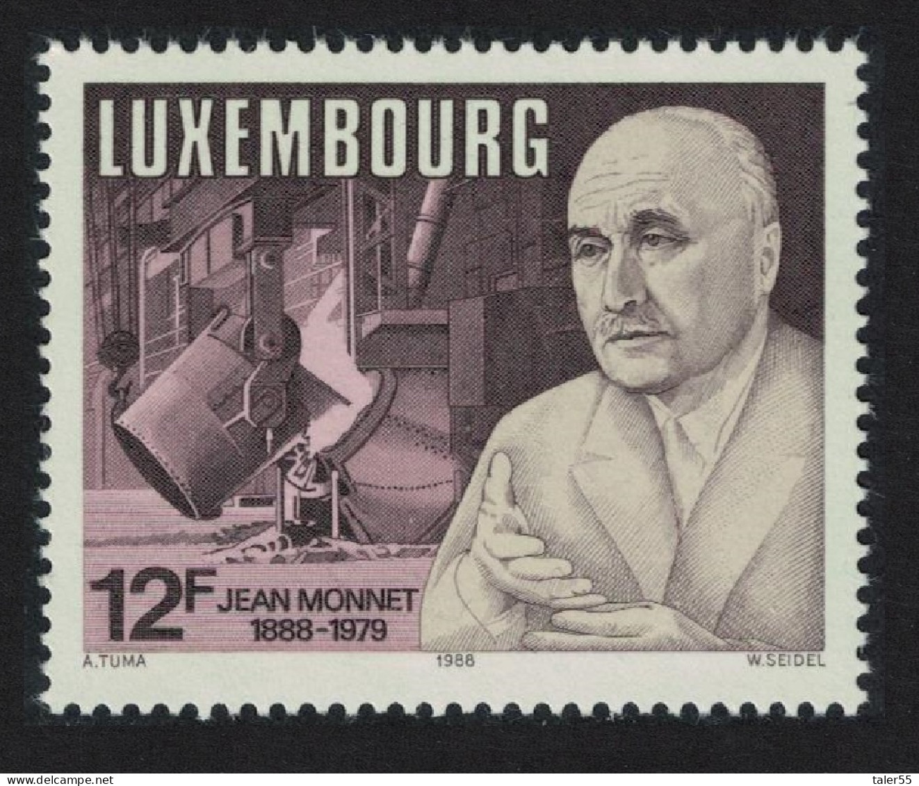 Luxembourg Jean Monnet Statesman 1988 MNH SG#1231 MI#1207 - Nuovi