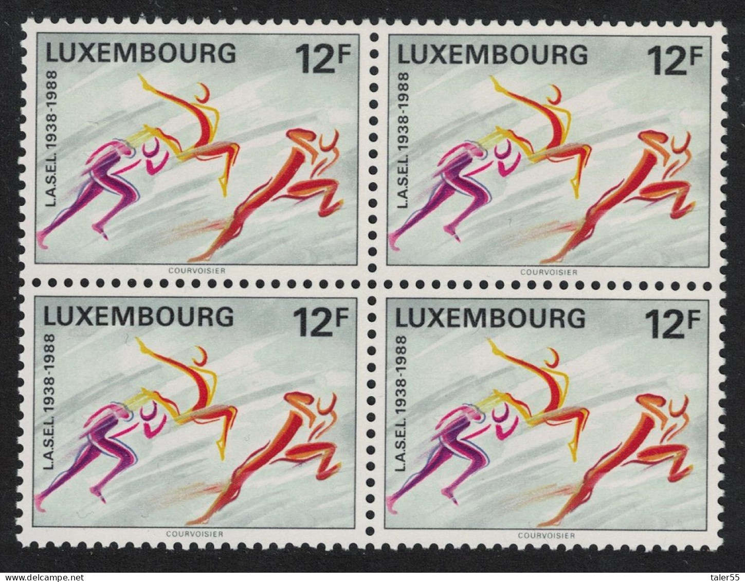 Luxembourg Student Sports Associations Block Of 4 1988 MNH SG#1228 - Unused Stamps