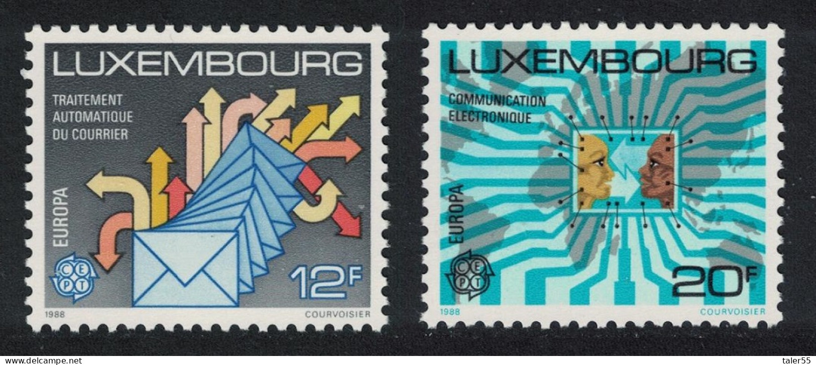 Luxembourg Europa Transport And Communications 2v 1988 MNH SG#1229-1230 MI#1199-1200 - Neufs