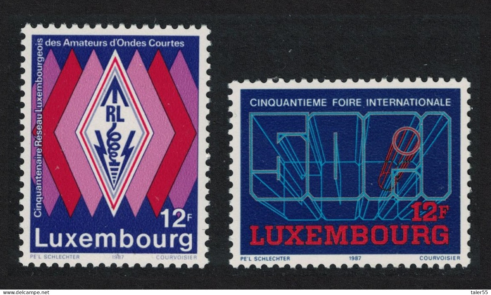 Luxembourg Anniversaries 2v 1987 MNH SG#1201-1202 MI#1172-1173 - Unused Stamps