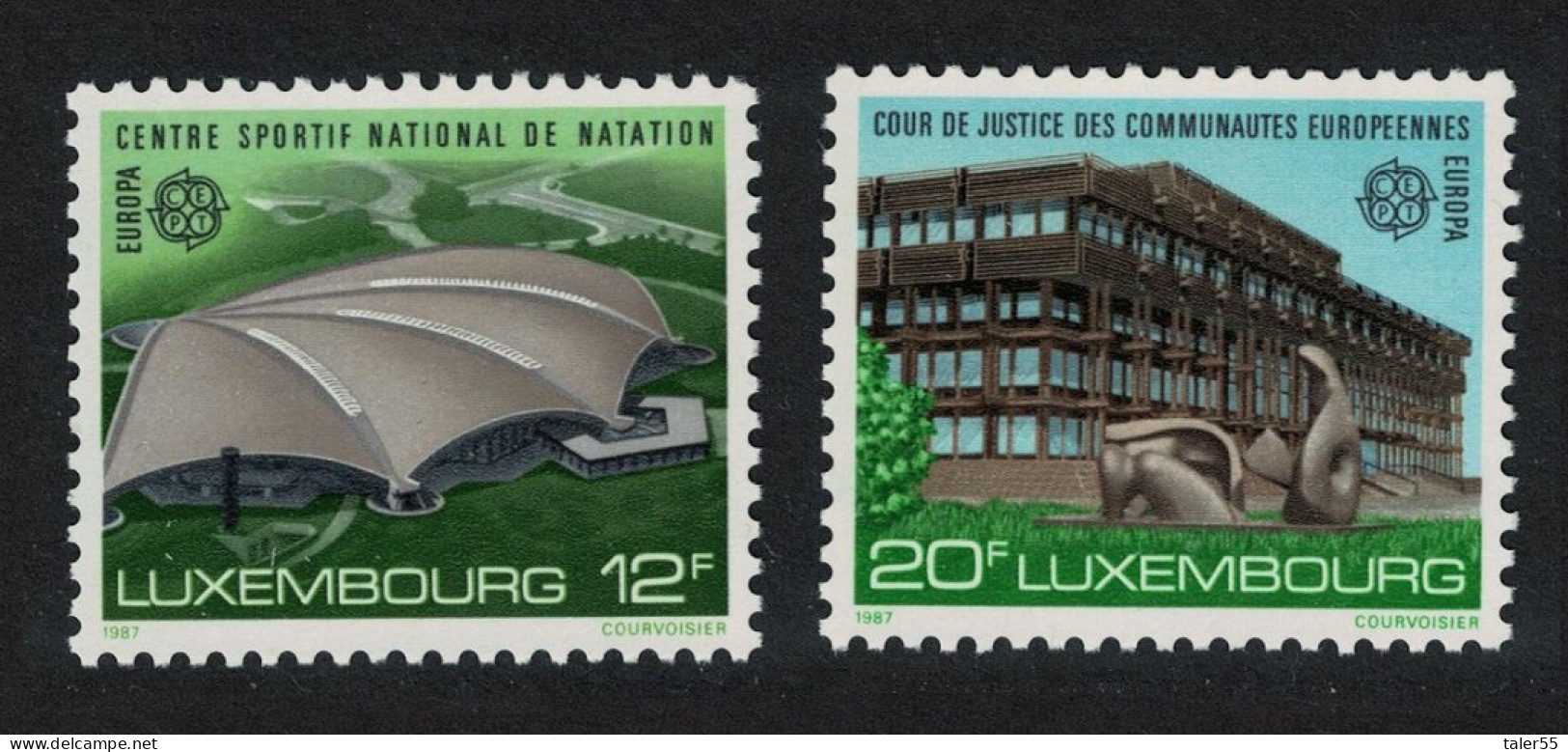 Luxembourg Europa Architecture 2v 1987 MNH SG#1205-1206 MI#1174-1175 - Nuovi