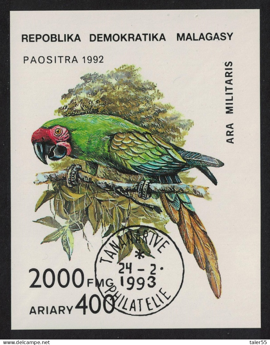 Malagasy Rep. Parrots MS 1993 CTO SG#MS962 MI#Block 209 - Madagascar (1960-...)