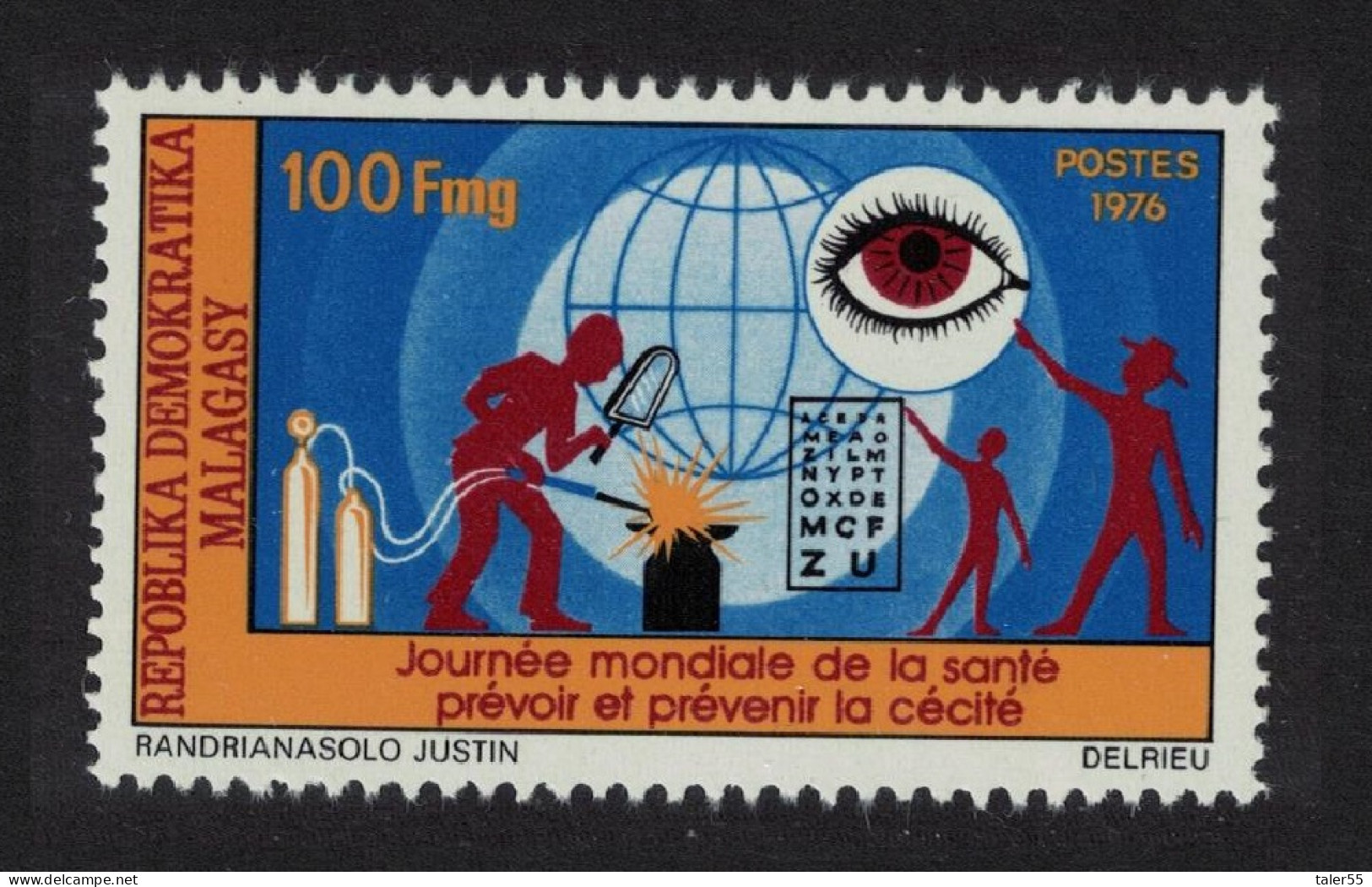 Malagasy Rep. World Health Day 1976 MNH SG#353 Sc#549 - Madagaskar (1960-...)