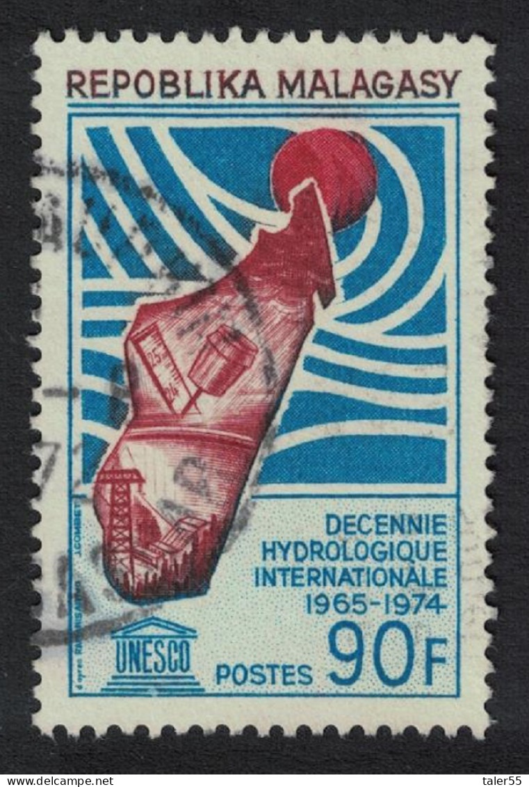 Malagasy Rep. International Hydrological Decade UNESCO 1967 Canc SG#137 Sc#404 - Madagascar (1960-...)