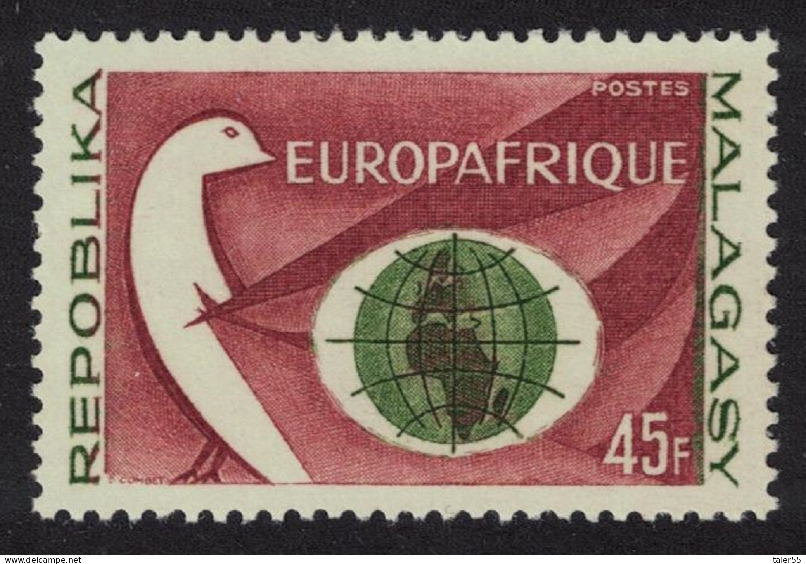 Malagasy Rep. Symbolic Bird And Globe Within 'Egg' 1964 MNH SG#82 - Madagascar (1960-...)