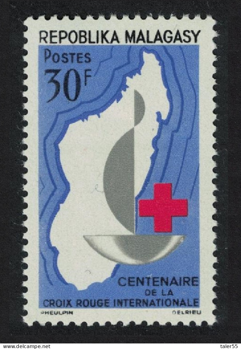 Malagasy Rep. Red Cross Centenary 1963 MNH SG#67 - Madagascar (1960-...)