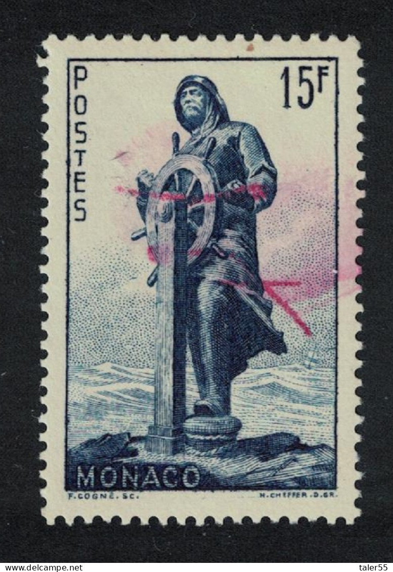 Monaco Unveiling Of Prince Albert Statue Pen Cancel 1951 Canc SG#436 Sc#260 - Used Stamps
