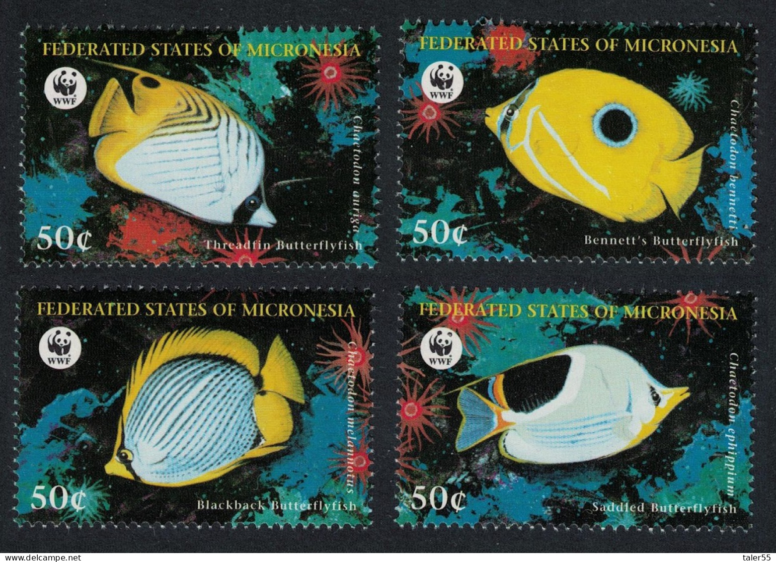 Micronesia WWF Butterflyfishes 4v 1997 MNH SG#579-582 - Micronésie