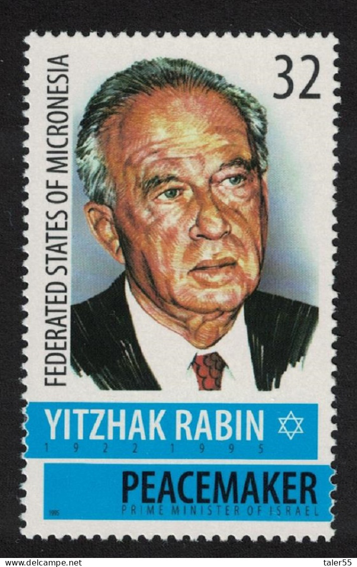 Micronesia Yitzhak Rabin Israeli Commemoration 1995 MNH SG#451 - Micronésie