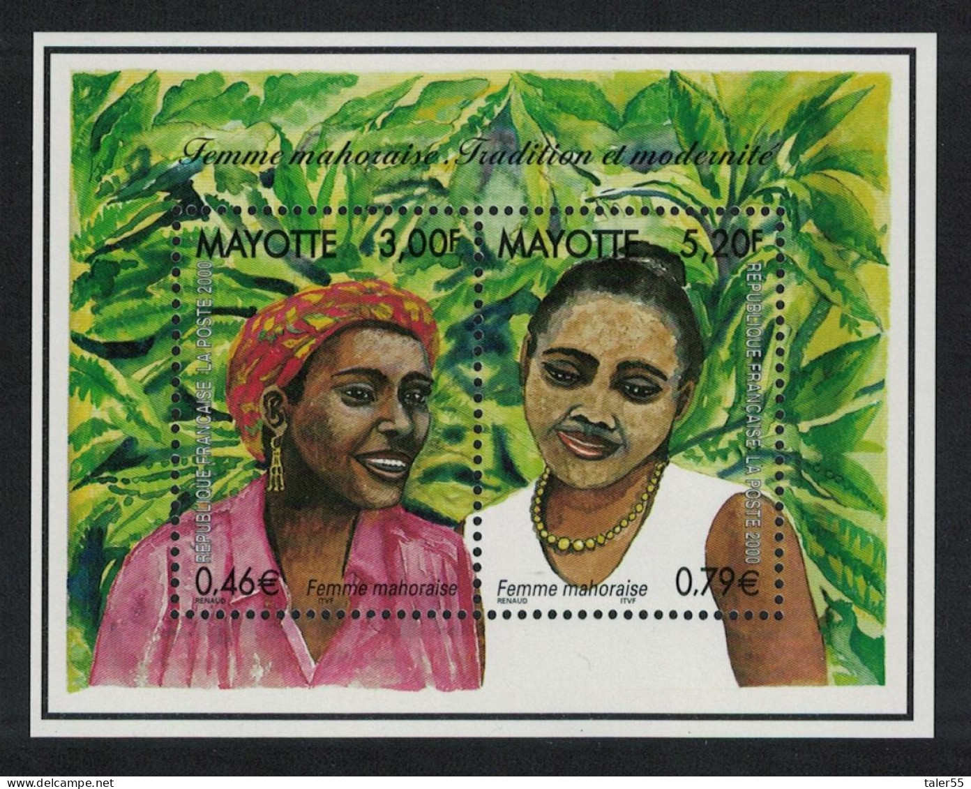 Mayotte Women Of Mayotte MS 2000 MNH SG#MS106 - Ongebruikt