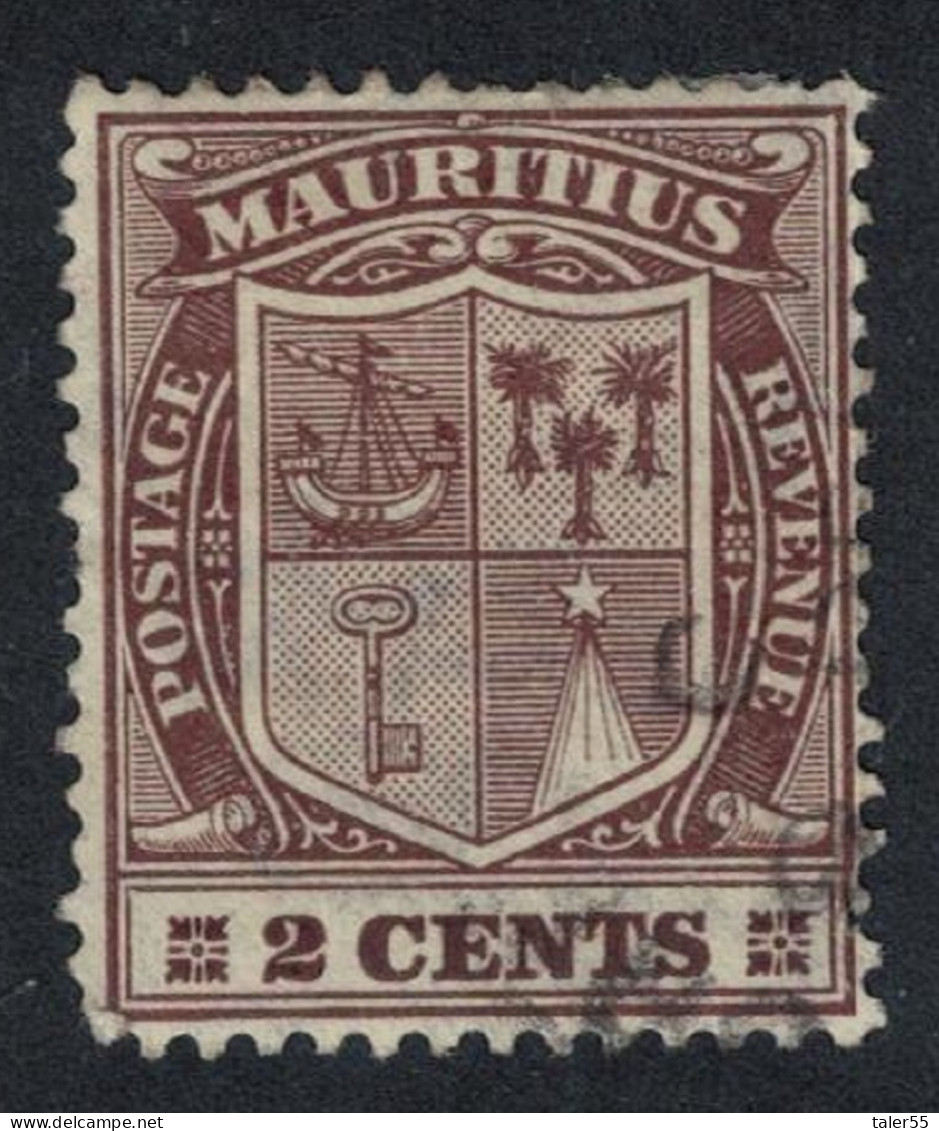 Mauritius Coat Of Arms 2c T2 1920 Canc SG#182 - Mauritius (...-1967)