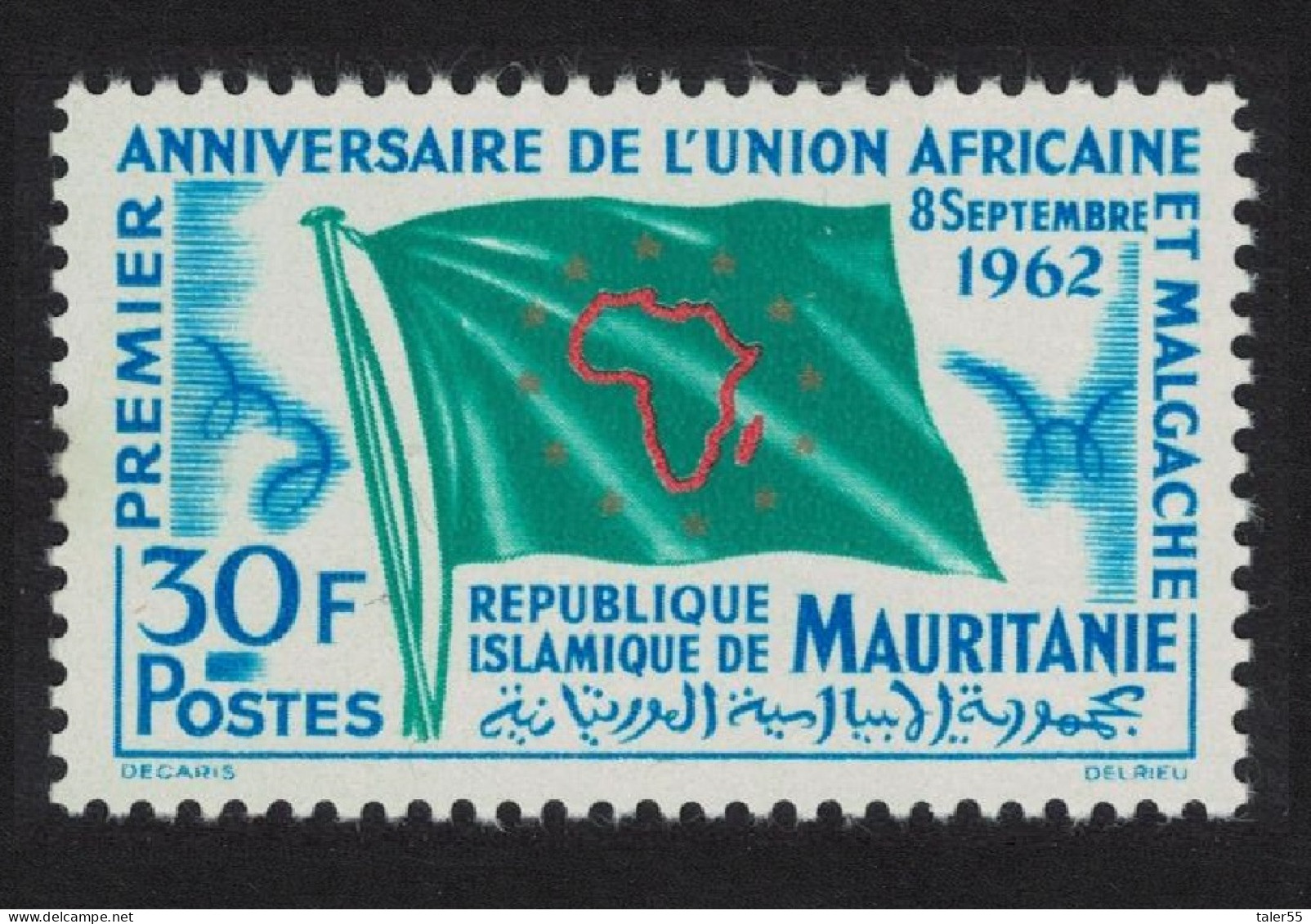 Mauritania Union Of African And Malagasy States 1962 MNH SG#155 MI#194 - Mauretanien (1960-...)