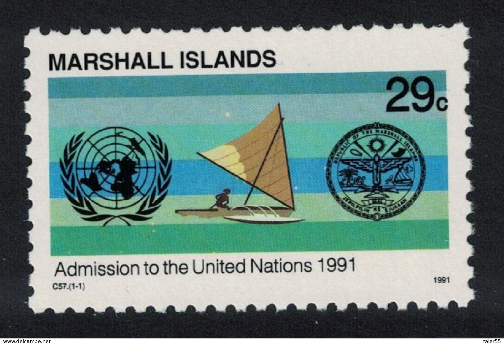 Marshall Is. Admission To The United Nations 1991 MNH SG#406 - Marshallinseln