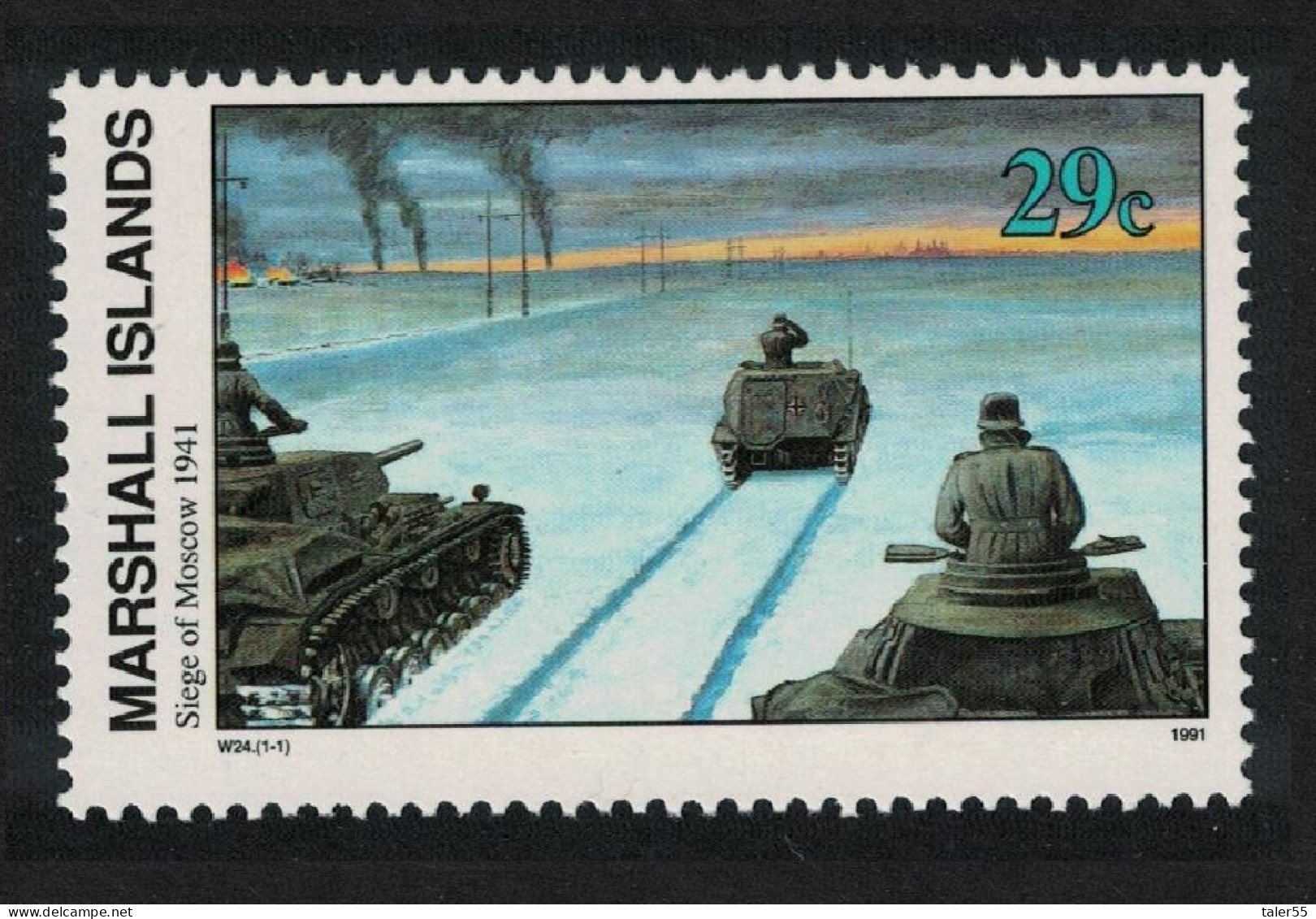 Marshall Is. Siege Of Moscow 1941 WWII 1991 MNH SG#373 - Marshall Islands