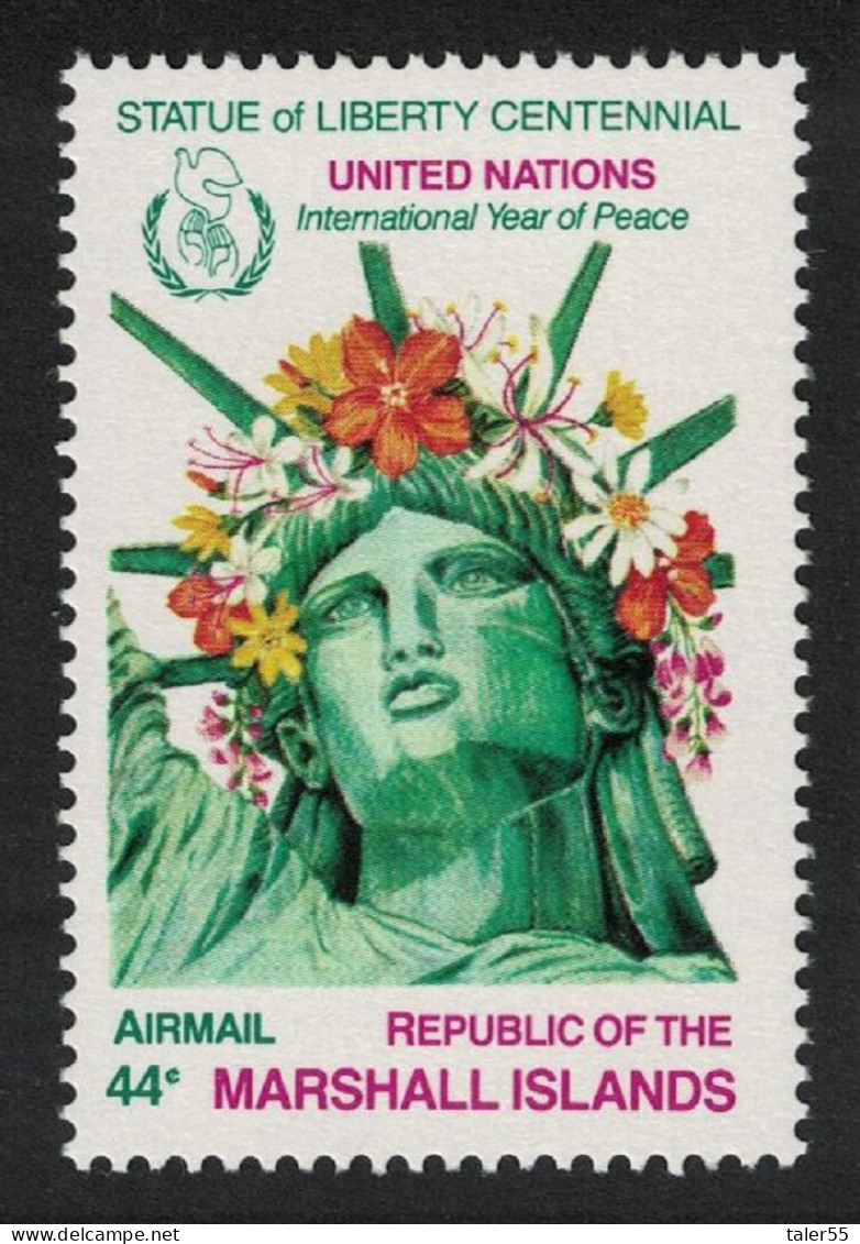 Marshall Is. Liberty Statue Centennial 44c 1986 MNH SG#98 Sc#C8 - Marshall Islands