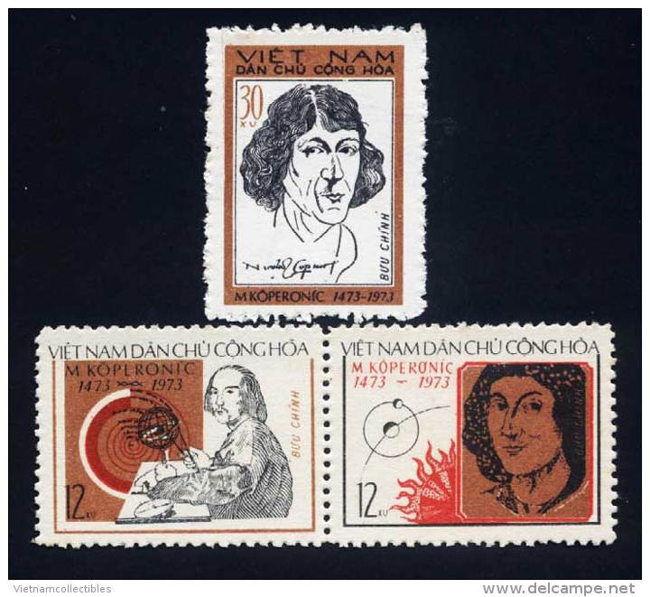 North Vietnam Viet Nam MNH Perf Stamps With Se-tenant 1973 : 500th Birth Anniversary Of Copernicus / Space (Ms275) - Vietnam