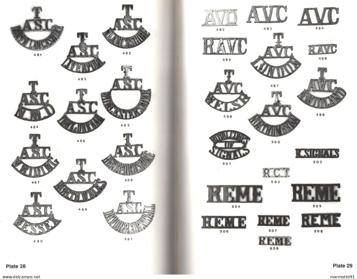 COLLECTING METAL SHOULDER TITLES INSIGNE ARMEE BRITANNIQUE 1914 1939 - Groot-Brittannië