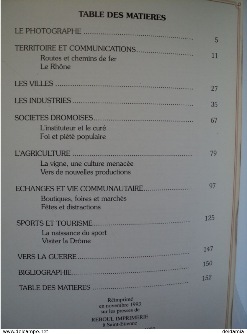 LA DROME AUTREFOIS. 1993. COMPILATION DE CARTES POSTALES ANCIENNES. MARTINE SADION. EDITIONS HORVATH. ROUTES ET CHEMINS - Rhône-Alpes