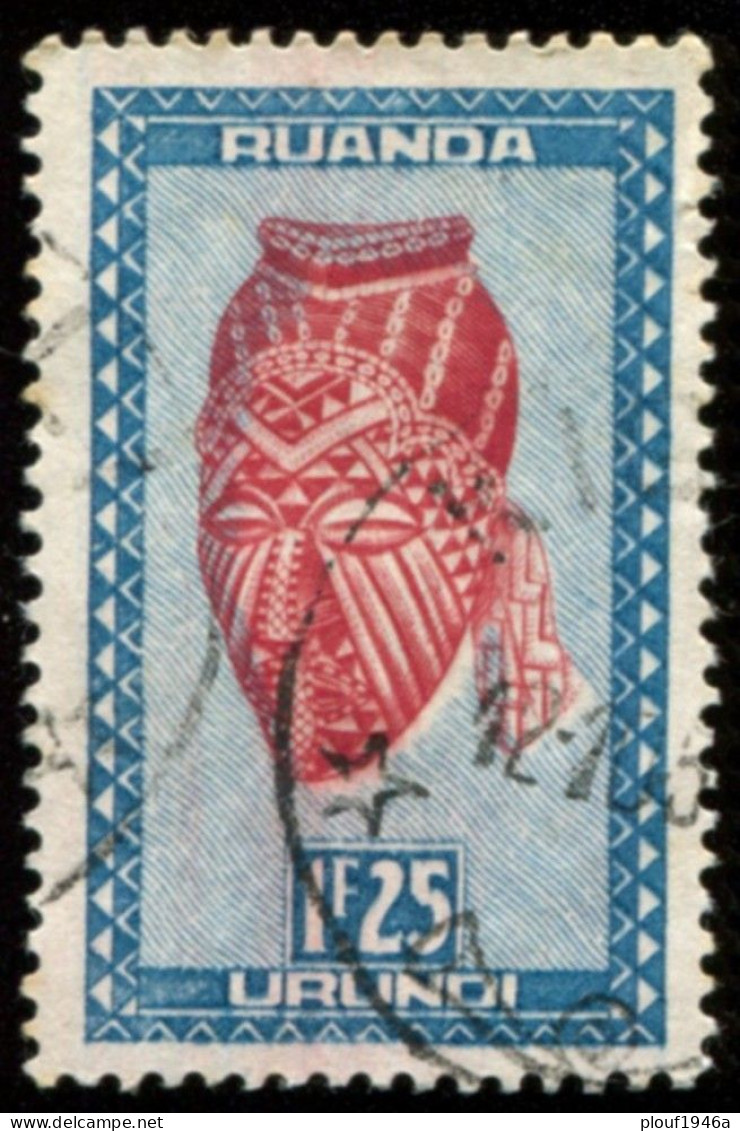 Pays : 411,2 (Ruanda-Urundi : Mandat Des Nations Unies)  Yvert Et Tellier N° :   163 (o) - Used Stamps