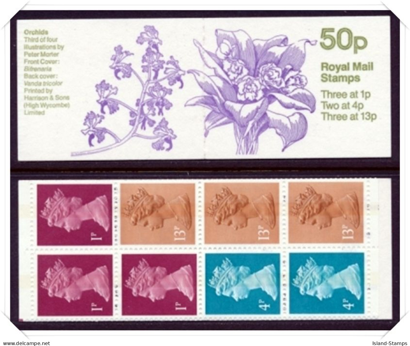 FB29 Orchids Series No 3 (50p Folded Booklets) NB1-4 - Libretti