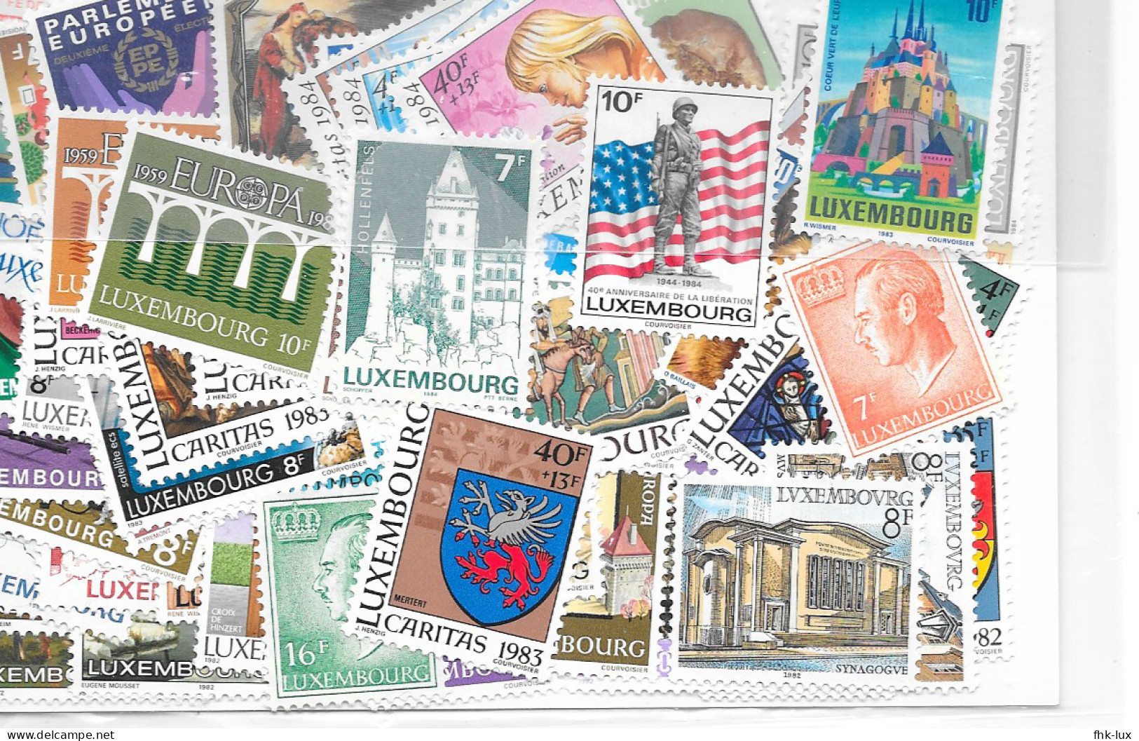 TIMBRES NEUFS LUXEMBOURG ANNEES COMPLETES VRAC 1980 à 1985  (5 ANNEES) + QUELQUES DOUBLES - Años Completos